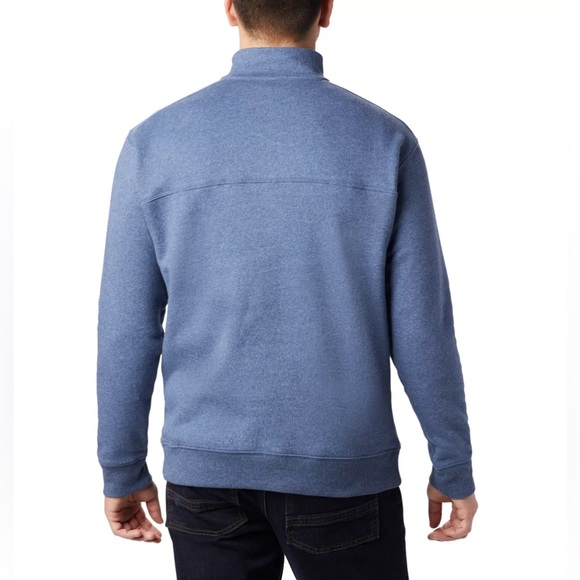 Columbia Men’s Hart Mountain II Half Zip Sweatshirt in Carbon Heather Size Small - Picture 2 of 8